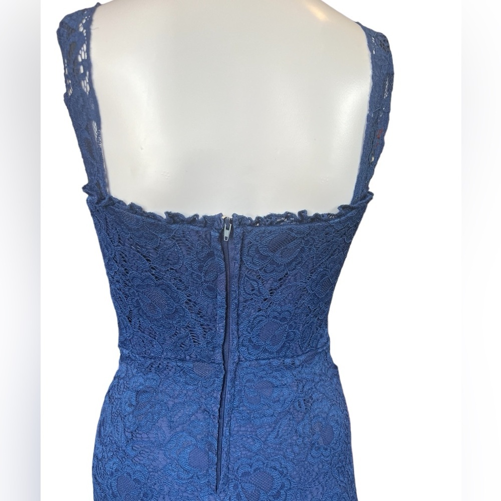 Speechless - Womens Blue Lace Mini Dress Sz. SM - Picture 5 of 12